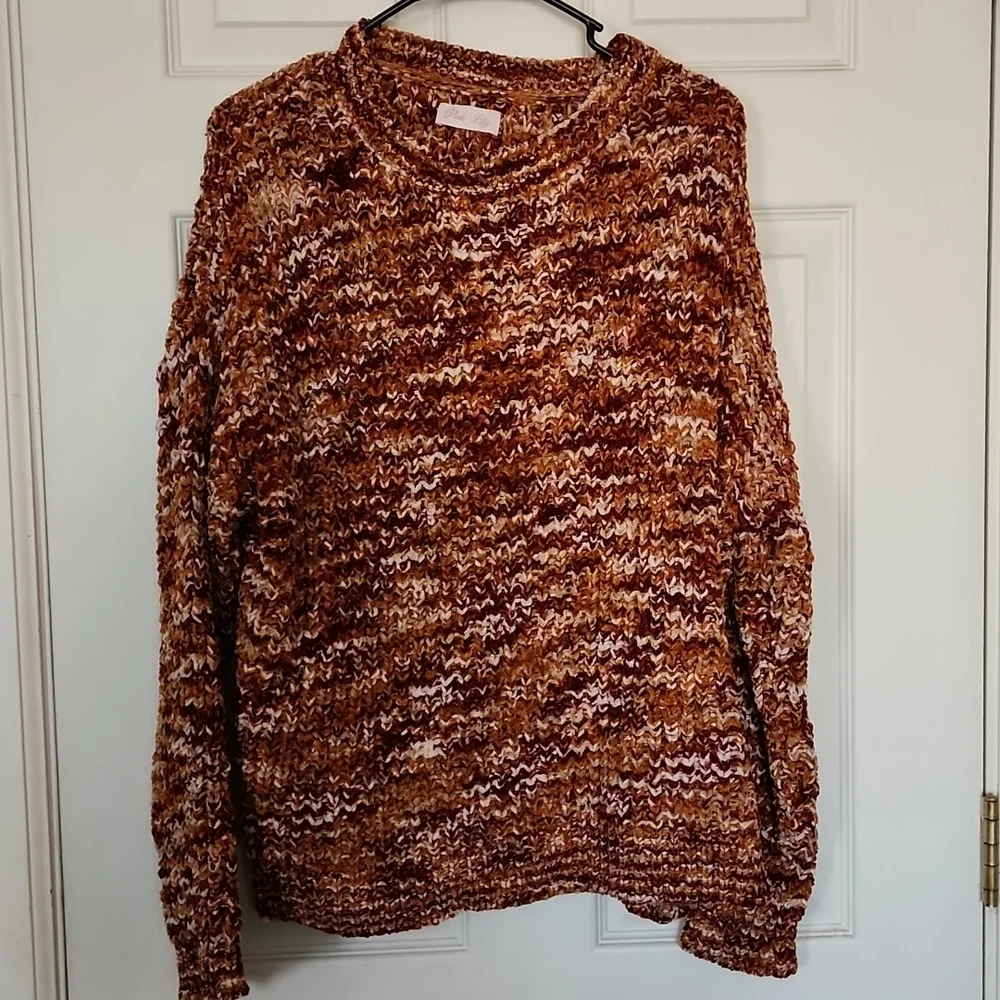Pink Lily Fall Sweater - Picture 1 of 4